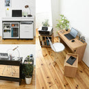 デスクセット 机 ラック チェスト 収納棚 キャスター付き パソコンデスク PC 勉強机 在宅 ワークテーブル テレワーク リモート A4サイズ 引き出し シンプル 【納期A】【jpk-sgt-0126】