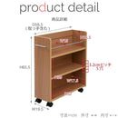 収納ラック 本棚 収納棚 スリム 薄型 コンパクト キャスター付き クローゼット 収納 押入れ すき間 隙間 サイドワゴン CD DVD 雑貨 省スペース ラック 本棚 【納期A】【jpk-sgt-0128】