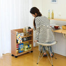 収納ラック 本棚 収納棚 スリム 薄型 コンパクト キャスター付き クローゼット 収納 押入れ すき間 隙間 サイドワゴン CD DVD 雑貨 省スペース ラック 本棚 【納期A】【jpk-sgt-0128】