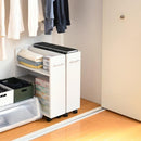 収納ラック 本棚 収納棚 スリム 薄型 コンパクト キャスター付き クローゼット 収納 押入れ すき間 隙間 サイドワゴン CD DVD 雑貨 省スペース ラック 本棚 【納期A】【jpk-sgt-0128】