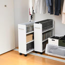 収納ラック 本棚 収納棚 スリム 薄型 コンパクト キャスター付き クローゼット 収納 押入れ すき間 隙間 サイドワゴン CD DVD 雑貨 省スペース ラック 本棚 【納期A】【jpk-sgt-0128】