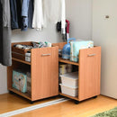 収納 棚 キャスター付き 収納ラック ワイド 幅広 本棚 クローゼット 押入れ すき間 隙間 日用品 雑貨類 サイドラック キッチン収納 サイドワゴン CD収納 DVD収納 【納期A】【jpk-sgt-0129】