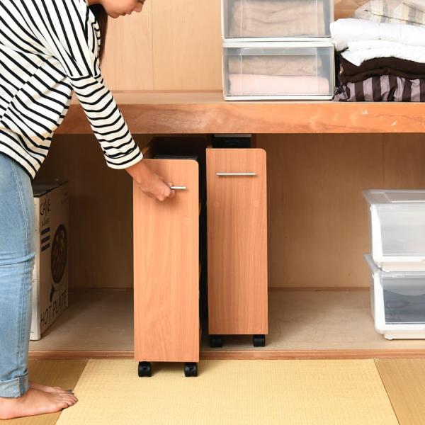 収納棚 収納ラック ワイド 幅広 キャスター付き スリム クローゼット 押入れ収納 すき間収納 隙間収納 本棚 キッチンラック ワゴン 日用品 雑貨類 サイドラック 【納期A】【jpk-sgt-0130】