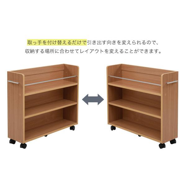 収納棚 収納ラック ワイド 幅広 キャスター付き スリム クローゼット 押入れ収納 すき間収納 隙間収納 本棚 キッチンラック ワゴン 日用品 雑貨類 サイドラック 【納期A】【jpk-sgt-0130】