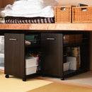 収納棚 収納 ラック ワイド 幅広 キャスターつき クローゼット 押入れ キッチン リビング ベッドサイド ソファサイド デスク横 本棚 マルチラック ワゴン 【納期A】【jpk-sgt-0131】