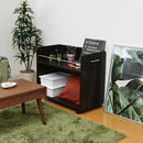 収納棚 収納 ラック ワイド 幅広 キャスターつき クローゼット 押入れ キッチン リビング ベッドサイド ソファサイド デスク横 本棚 マルチラック ワゴン 【納期A】【jpk-sgt-0131】