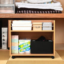 収納棚 収納 ラック ワイド 幅広 キャスターつき クローゼット 押入れ キッチン リビング ベッドサイド ソファサイド デスク横 本棚 マルチラック ワゴン 【納期A】【jpk-sgt-0131】