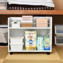 収納棚 収納 ラック ワイド 幅広 キャスターつき クローゼット 押入れ キッチン リビング ベッドサイド ソファサイド デスク横 本棚 マルチラック ワゴン 【納期A】【jpk-sgt-0131】