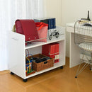 収納棚 収納 ラック ワイド 幅広 キャスターつき クローゼット 押入れ キッチン リビング ベッドサイド ソファサイド デスク横 本棚 マルチラック ワゴン 【納期A】【jpk-sgt-0131】