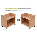 収納棚 収納 ラック ワイド 幅広 キャスターつき クローゼット 押入れ キッチン リビング ベッドサイド ソファサイド デスク横 本棚 マルチラック ワゴン 【納期A】【jpk-sgt-0131】