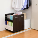 収納ラック クローゼット 押入れ すき間収納 隙間収納 キャスター付き サイドラック 棚 キッチン収納 サイドワゴン CD収納 DVD収納 省スペース 薄型 ラック 本棚 【納期A】【jpk-sgt-0136】