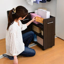 収納ラック クローゼット 押入れ すき間収納 隙間収納 キャスター付き サイドラック 棚 キッチン収納 サイドワゴン CD収納 DVD収納 省スペース 薄型 ラック 本棚 【納期A】【jpk-sgt-0136】