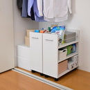 収納ラック クローゼット 押入れ すき間収納 隙間収納 キャスター付き サイドラック 棚 キッチン収納 サイドワゴン CD収納 DVD収納 省スペース 薄型 ラック 本棚 【納期A】【jpk-sgt-0136】