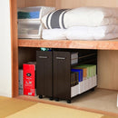 収納ラック キャスターつき サイドラック 押入れ収納 リビング 玄関 飾り棚 クローゼット 押入れ 隙間収納 すき間収納 キッチン収納 ワゴン CD収納 DVD収納 本棚 【納期A】【jpk-sgt-0137】