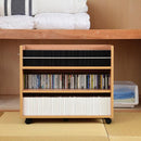 収納ラック キャスターつき サイドラック 押入れ収納 リビング 玄関 飾り棚 クローゼット 押入れ 隙間収納 すき間収納 キッチン収納 ワゴン CD収納 DVD収納 本棚 【納期A】【jpk-sgt-0137】