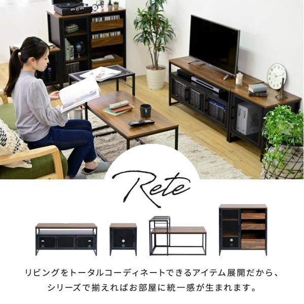 テレビ台 幅100cm インダストリアル ビンテージ風 レトロ アメリカン 扉付き メッシュ 金網 40インチ 40型 ローボード TV オープンラック 収納 おしゃれ 北欧 【納期A】【jpk-trt-0001】