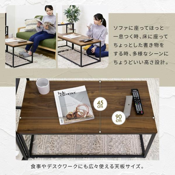 ネストテーブル ヴィンテージ風 ビンテージ デザイン インダストリアル 北欧 アメリカン おしゃれ スタイリッシュ 入れ子式 テーブル ローテーブル リビング 棚 【納期A】【jpk-trt-0003】