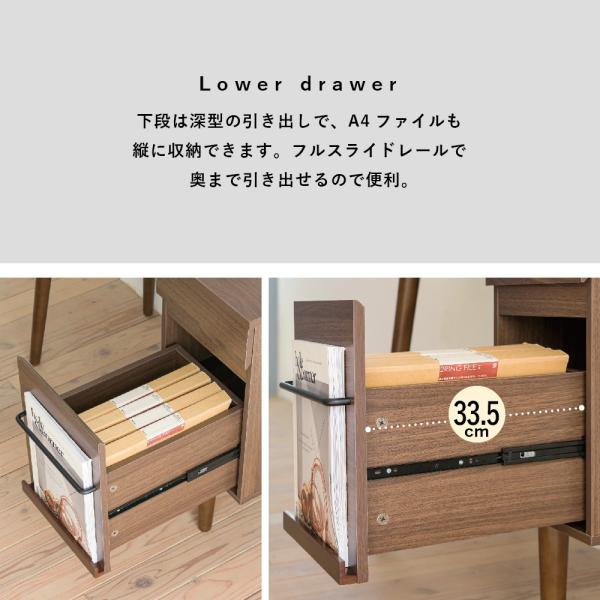 ワークデスク 机 一人用 1人 サイズ PCデスク パソコン 学習机 勉強 コンパクト 省スペース ひとり暮らし 一人暮らし 収納 引き出し A4対応 マガジンラック 【納期A】【jpk-trt-0005】