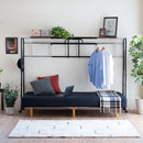 ベッド上ラック ベッド上収納 上棚 ハンガーラック 伸縮 幅 高さ サイズ調節 調整 デッドスペース 有効活用 アイデア 便利グッズ ベッド収納 収納ラック 飾り棚 【納期A】【jpk-uni-0001】