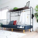 ベッド上ラック ベッド上収納 上棚 ハンガーラック 伸縮 幅 高さ サイズ調節 調整 デッドスペース 有効活用 アイデア 便利グッズ ベッド収納 収納ラック 飾り棚 【納期A】【jpk-uni-0001】