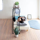 ベッド上ラック ベッド上収納 上棚 ハンガーラック 伸縮 幅 高さ サイズ調節 調整 デッドスペース 有効活用 アイデア 便利グッズ ベッド収納 収納ラック 飾り棚 【納期A】【jpk-uni-0001】