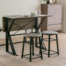 ダイニングセット 4点 ダイニングテーブル ベンチ チェア 椅子 スツール 腰掛け 北欧 おしゃれ 天板 折りたたみ 折り畳み 4人掛け デスク 机 西海岸風 カフェ風 【納期A】【jpk-uni-0002set】