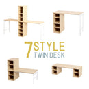 机 セット デスク 変型 コンパクト 学習机 勉強 子供 部屋 子ども 大人 オープンラック 棚 座卓 パソコンデスク 作業台 ワークスペース シンプル おしゃれ 北欧 【納期A】【jpk-uni-0008set】