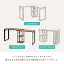 ワークデスク 机 L字 L型 変型 回転 PCデスク パソコン 学習机 勉強机 ワイド コンパクト 収納 オープンラック 棚 ホワイト 白 黒 ブラック おしゃれ 北欧 cafe 【納期A】【jpk-uni-0010】