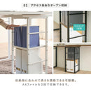 ワークデスク 机 L字 L型 変型 回転 PCデスク パソコン 学習机 勉強机 ワイド コンパクト 収納 オープンラック 棚 ホワイト 白 黒 ブラック おしゃれ 北欧 cafe 【納期A】【jpk-uni-0010】