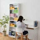 本棚 大容量 スリム 漫画 コミック本 CD DVD 収納棚 おしゃれ 北欧 シンプル 省スペース 棚板 1cmピッチ 調節 白 ホワイト 幅 60cm ブックラック オープンラック 【納期A】【jpk-yhk-0214】