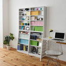 本棚 大容量 スリム 漫画 コミック本 CD DVD 収納棚 おしゃれ 北欧 シンプル 省スペース 棚板 1cmピッチ 調節 白 ホワイト 幅 60cm ブックラック オープンラック 【納期A】【jpk-yhk-0214】