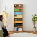 本棚 大容量 スリム 漫画 コミック本 CD DVD 収納棚 おしゃれ 北欧 シンプル 省スペース 棚板 1cmピッチ 調節 白 ホワイト 幅 60cm ブックラック オープンラック 【納期A】【jpk-yhk-0214】