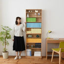 本棚 大容量 スリム 漫画 コミック本 CD DVD 収納棚 おしゃれ 北欧 シンプル 省スペース 棚板 1cmピッチ 調節 白 ホワイト 幅 60cm ブックラック オープンラック 【納期A】【jpk-yhk-0214】