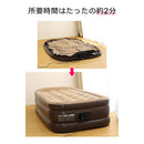 エアベッド シングル 電動ベッド 簡易 コンパクト 折畳み 膨らむ 空気 しぼむ 自動 ひとり暮らし ワンルーム 車中泊 キャンプ アウトドア 【納期D】【lic-airbed-s】