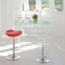 カウンターテーブル おしゃれ シンプル 棚 ガラス天板 ガラステーブル サイドテーブル テーブル 机 白 ホワイト 黒 ブラック (カウンターテーブル以外別売) 【納期B】【lic-akg-006】