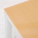 ダイニングテーブル 4人用 四人掛け 135×80cm ガラス天板 シンプル スタイリッシュ モダン おしゃれ 北欧 白 ホワイト 木目柄 黒 ブラック (テーブル以外別売) 【納期B】【lic-akg-007】