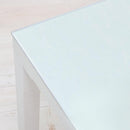 ダイニングテーブル 4人 モダン おしゃれ 北欧 150×80cm ガラス 天板 シンプル スタイリッシュ スチール脚 白 ホワイト 木目柄 黒 ブラック (テーブル以外別売) 【納期B】【lic-akg-011】