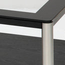 センターテーブル リビングテーブル ローテーブル 北欧 おしゃれ スタイリッシュ モダン 白 ホワイト 黒 ブラック ガラステーブル 天板 棚付き 2段 100×50cm 【納期B】【lic-akg-012】