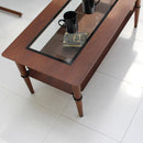 センターテーブル リビング ローテーブル 北欧 おしゃれ デザイン モダン 木製 ナチュラル カフェ風 ガラステーブル 天板 棚 100×50cm 【納期B】【lic-akg-014】