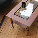 センターテーブル リビング ローテーブル 北欧 おしゃれ デザイン モダン 木製 ナチュラル カフェ風 ガラステーブル 天板 棚 100×50cm 【納期B】【lic-akg-014】