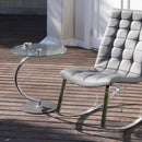 サイドテーブル ガラステーブル 円形 丸型 ソファサイド 天板 強化ガラス おしゃれ モダン スタイリッシュ デザイン 北欧 インテリア 【納期B】【lic-akg-015】