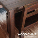 ダイニングチェア 2脚セット 椅子 木製 シンプル ビンテージ風 レトロ デザイン 北欧 ナチュラル カフェ風 Cafe イス おしゃれ インテリア 【納期B】【lic-akg-016】