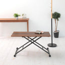 リフティングテーブル 昇降式 センターテーブル 木目柄 リビング ローテーブル 北欧 おしゃれ デザイン スタイリッシュ モダン ナチュラル カフェ風 便利 【納期B】【lic-akg-017】