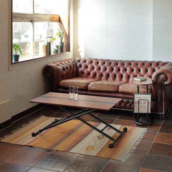 リフティングテーブル 昇降式 センターテーブル 木目柄 リビング ローテーブル 北欧 おしゃれ デザイン スタイリッシュ モダン ナチュラル カフェ風 便利 【納期B】【lic-akg-017】