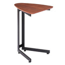 サイドテーブル おしゃれ ソファサイド ベッド横 リビング ダイニング 木目柄 北欧 ナチュラル カフェ風 変わった形 変型 脚 黒 ブラック 【納期B】【lic-akg-023】