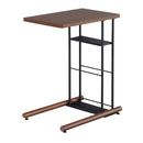 サイドテーブル おしゃれ リビング 棚 マガジンラック スタンド ダイニング サブテーブル 小型 木目柄 北欧 ナチュラル カフェ風 モダン 【納期B】【lic-akg-026】