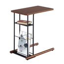 サイドテーブル おしゃれ リビング 棚 マガジンラック スタンド ダイニング サブテーブル 小型 木目柄 北欧 ナチュラル カフェ風 モダン 【納期B】【lic-akg-026】