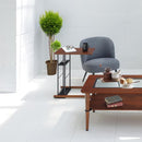 サイドテーブル おしゃれ リビング 棚 マガジンラック スタンド ダイニング サブテーブル 小型 木目柄 北欧 ナチュラル カフェ風 モダン 【納期B】【lic-akg-026】