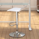 カウンターチェア 昇降式 白 ホワイト 黒 ブラック モダン スタイリッシュ シンプル おしゃれ クール 足置き 背もたれ 椅子 チェアー スツール 固定脚 【納期B】【lic-akg-032】