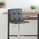 カウンターチェア 昇降式 白 ホワイト 黒 ブラック スツール モダン スタイリッシュ シンプル おしゃれ クール 足置き 背もたれ 椅子 チェアー ハイスツール 【納期B】【lic-akg-034】